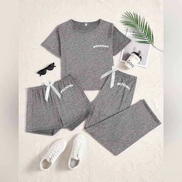 Other - Weekend 3 piece Pajama Set NIP